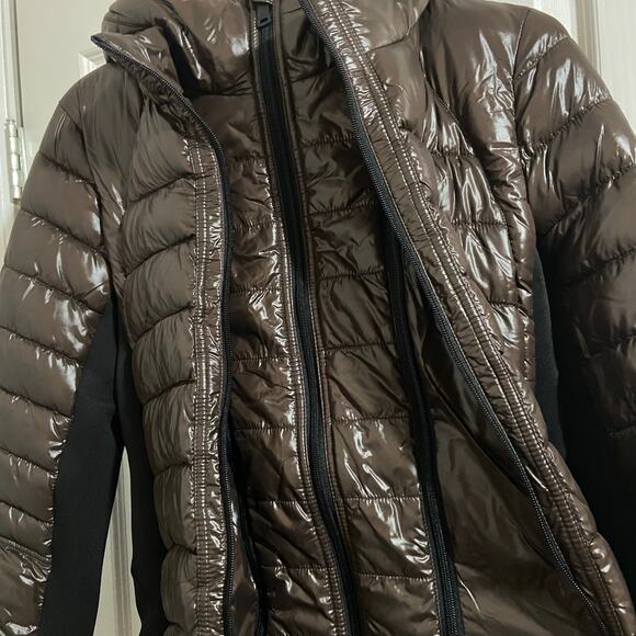 Bernardo Chocolate Hooded Water Resistant Packable Puffer Jacket, Sz M -- NWT - Picture 15 of 16